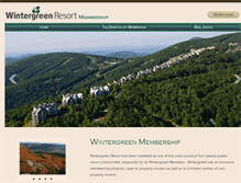Tablet Screenshot of members.wintergreenresort.com